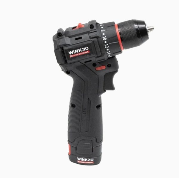 מקדחה 12V כולל 2 סוללות 2Ah ומטען 1.3A